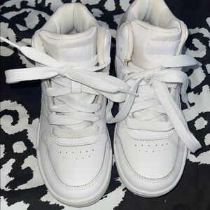 Kids White High-Top Sneakers